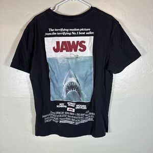 Jaws XL Black T Shirt Original Movie Poster Men’s
